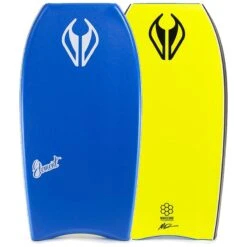 Pack Bodyboard NMD Element PE HD - Royal Blue / Fluro Yellow + Leash + Housse