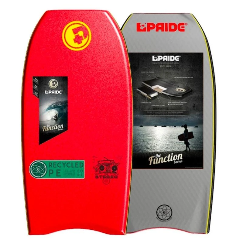 Pride Pack Bodyboard Stereo PE HRC- Red Grey + Leash + Housse 3 Pride Pack Bodyboard Stereo PE HRC- Red Grey + Leash + Housse