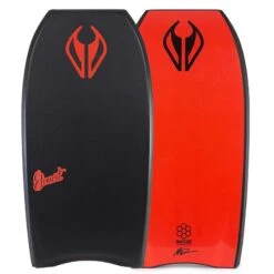 Pack Bodyboard NMD Element PE HD - Black / Red + Leash + Housse