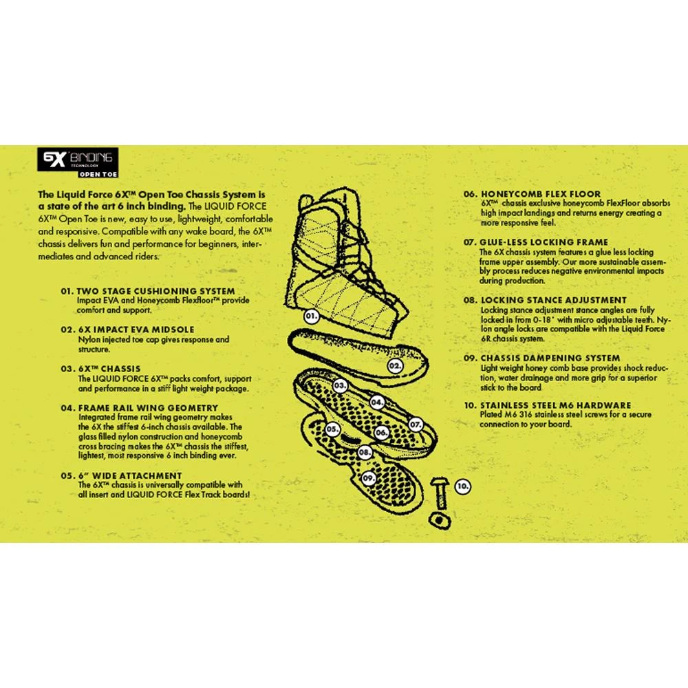 Chausses De Wake Liquid Force Classic 6X Ot 4 Chausses De Wake Liquid Force Classic 6X Ot – Image 3